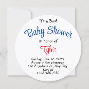 Modern ist es eine Baby Baseball Baby Dusche Einla Einladung
