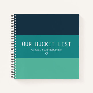 Modern ist unser "Bucket List Couple Keepake Journ Notizbuch