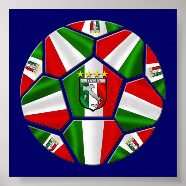 Modern Italienischer Fußballturm - Kunstsport Poster (Vorne)
