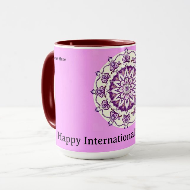 Modern IWD 2026 Strategic Empowerment Custom Tasse (Vorderseite Links)