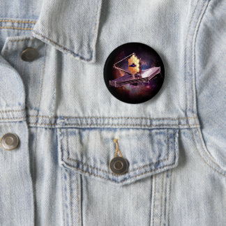 Modern James webb space nasa Teleskop Raum T-Shi Button