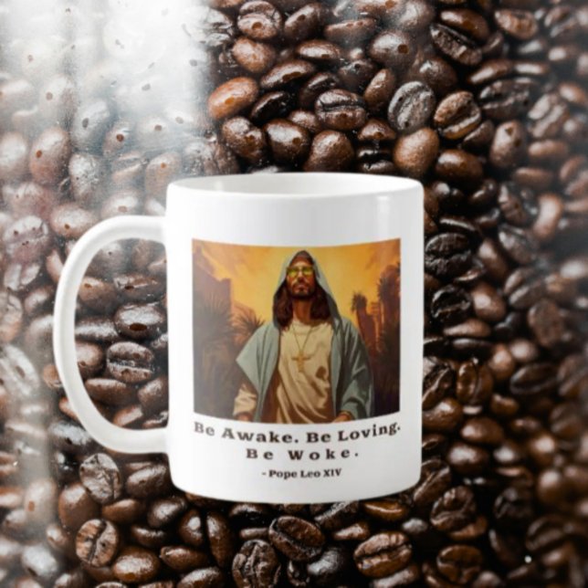 Modern Jesus - *Seid wach. Lieben. Geweckt werden. Kaffeetasse (Von Creator hochgeladen)