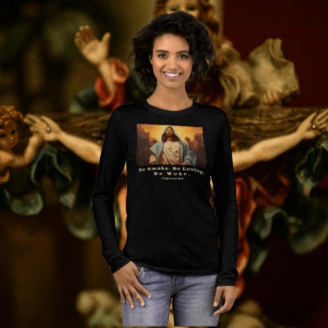 Modern Jesus - *Seid wach. Lieben. Geweckt werden. Tri-Blend Shirt (Von Creator hochgeladen)