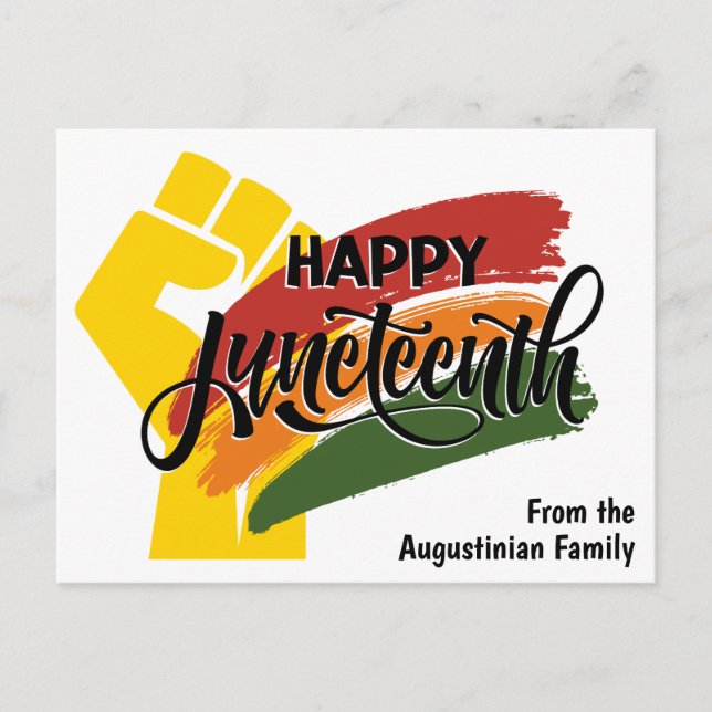 Modern JUNETEENTH Postkarte (Vorderseite)
