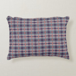 Modern Kariert in Plum Dekokissen
