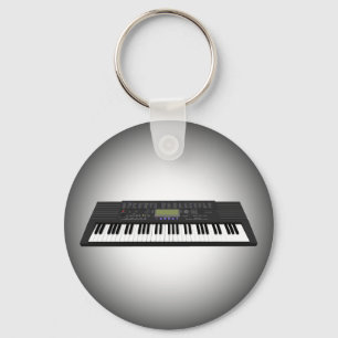 Modern Keyboard Synth: 3D Model: Keychain Schlüsselanhänger