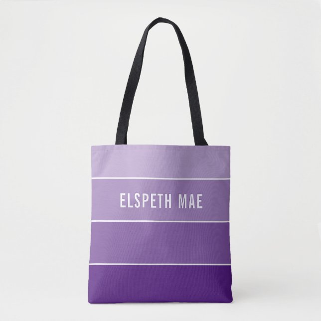 MODERN kreative ombre Farbviolett lila Tasche (Vorderseite)
