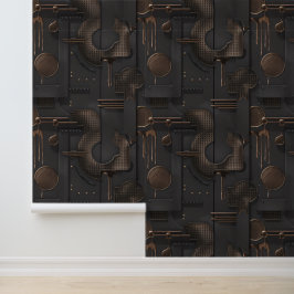 Modern Labyrinth No.5 (Metallic) Luxury Tapete