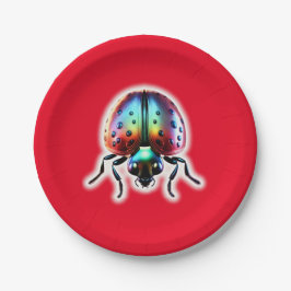 Modern Ladybug Pappteller