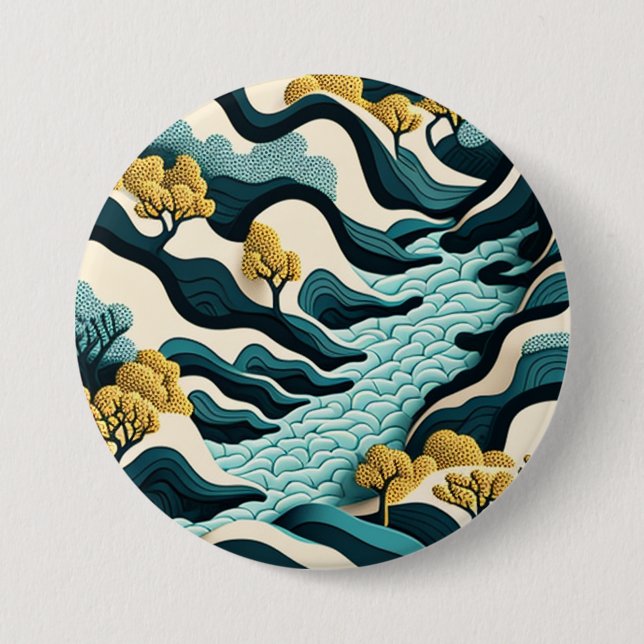 Modern Landscape Button (Vorderseite)