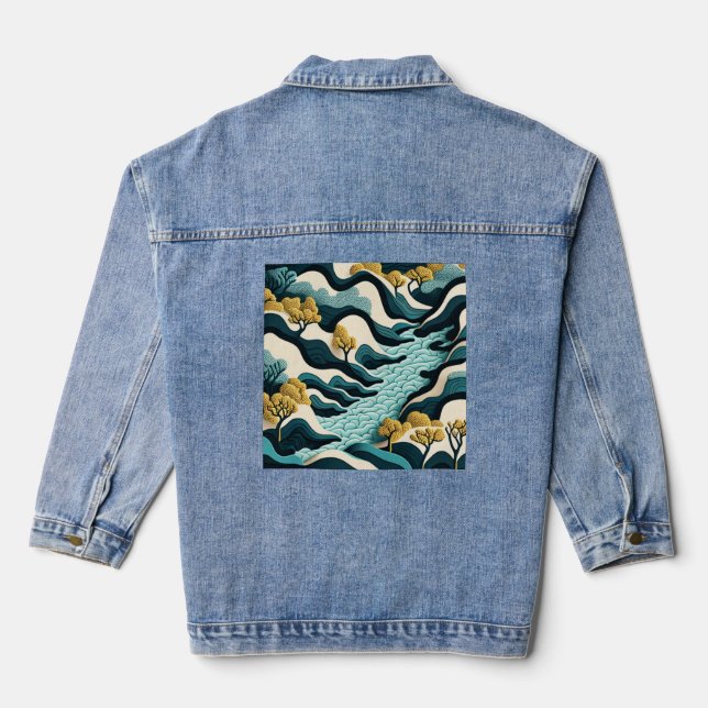 Modern Landscape Jeansjacke (Rückseite)