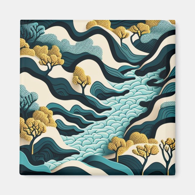 Modern Landscape Magnet (Vorne)
