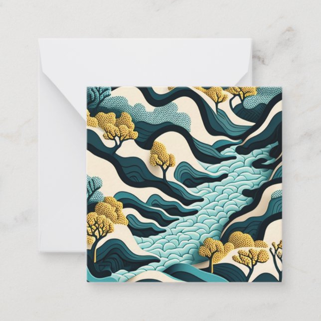 Modern Landscape Mitteilungskarte (Vorderseite)