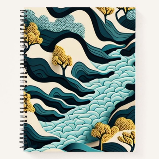 Modern Landscape Notizbuch (Vorderseite)