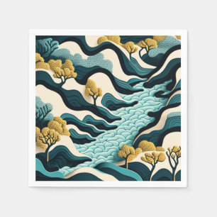 Modern Landscape Serviette