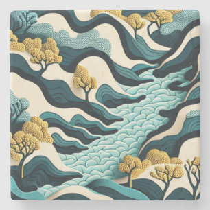 Modern Landscape Steinuntersetzer