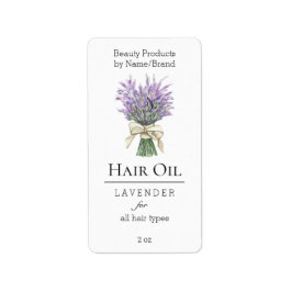 Modern Lavendel Beauty - Markenzeichen für Haarpro Adressaufkleber