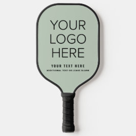 Modern League Team Business Logo Slot Grün Pickleball Schläger