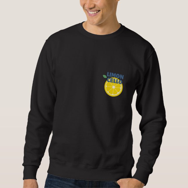 Modern Lemon Limoncello Cocktail Merch Sweatshirt (Vorderseite)
