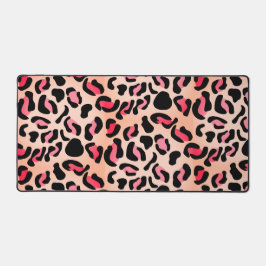 Modern Leopard Pattern Animal Print Schreibtischunterlage