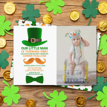 Modern Leprechaun St. Patrick's Day Birthday Foto