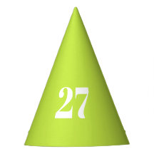 Modern lime green custom number fun birthday