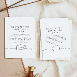 Modern Line Art Abschluss Einschließungskarte Einladung