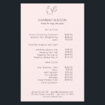 Modern, Line Art, Frau, Blätter, Salon, Preisliste Flyer<br><div class="desc">Modern,  Line Art,  Frau,  Blätter,  Salon,  Preisliste,  Flyer.</div>