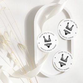 Modern Lingerie Brautparty Vielen Dank Geschenkanhänger