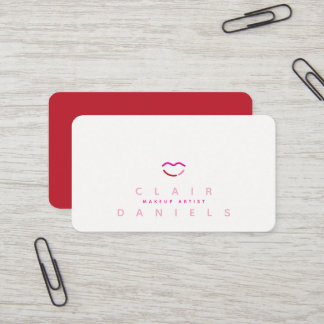 Modern Lips Beauty Logo | Editierbare Farbe |  Visitenkarte