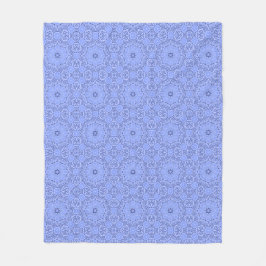 Modern Liquid Art Flower Mandala Pattern Fleecedecke