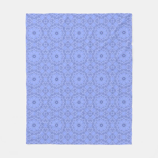 Modern Liquid Art Flower Mandala Pattern Fleecedecke (Vorderseite)