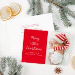 modern little christmas photo birth announcement feiertagskarte<br><div class="desc">announce the birth of your newest family member this Christmas with this white script design with a lovely newborn baby photo,  the image and text detail of this card can be personalized.</div>