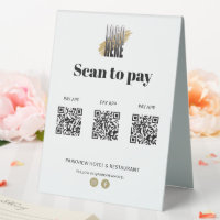 Modern Logo Scan to Pay Apps 3 QR Codes Simple