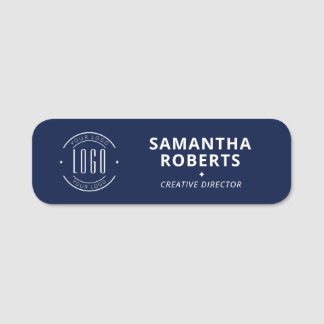 Modern logo simple employee magnetic safety pin namensschild