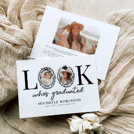 Modern Look Whos Graduated Photo Ankündigung