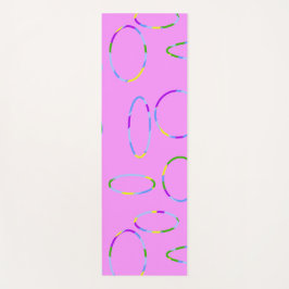 Modern Loops auf Pink Magenta Yoga Mat Yogamatte