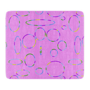 Modern Loops Pink Magenta Cutting Board Schneidebrett