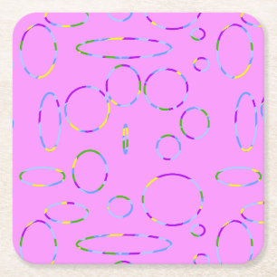 Modern Loops Pink Magenta Paper Untersetzer