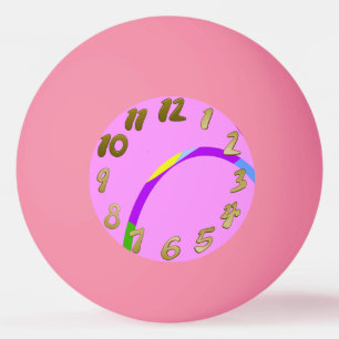 Modern Loops Pink Magenta Ping Pong Ball Tischtennisball
