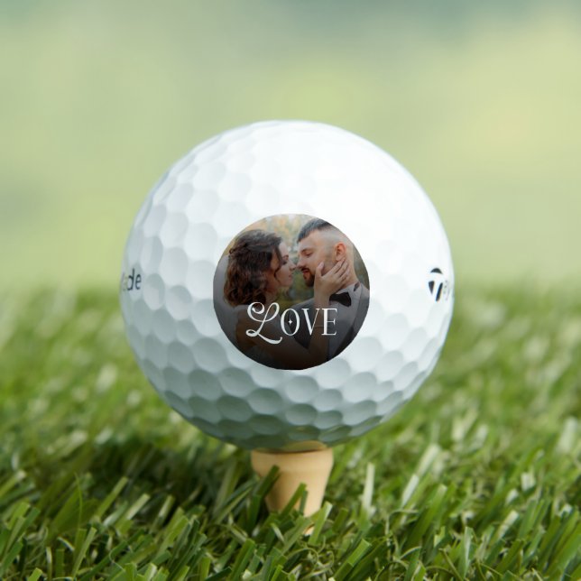 Modern Love Custom Wedding Photo Couples Gifts Golfball (Insitu T-Shirt)
