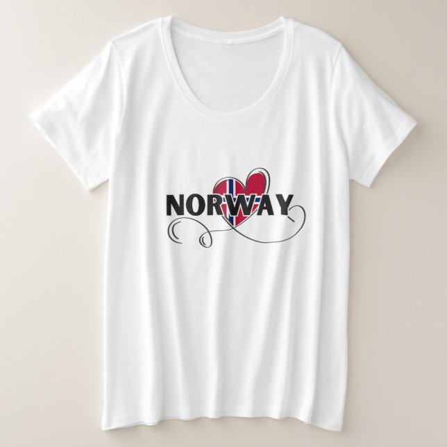 Modern Love Norvège Drapeau scandinavie Souvenir (Design devant)