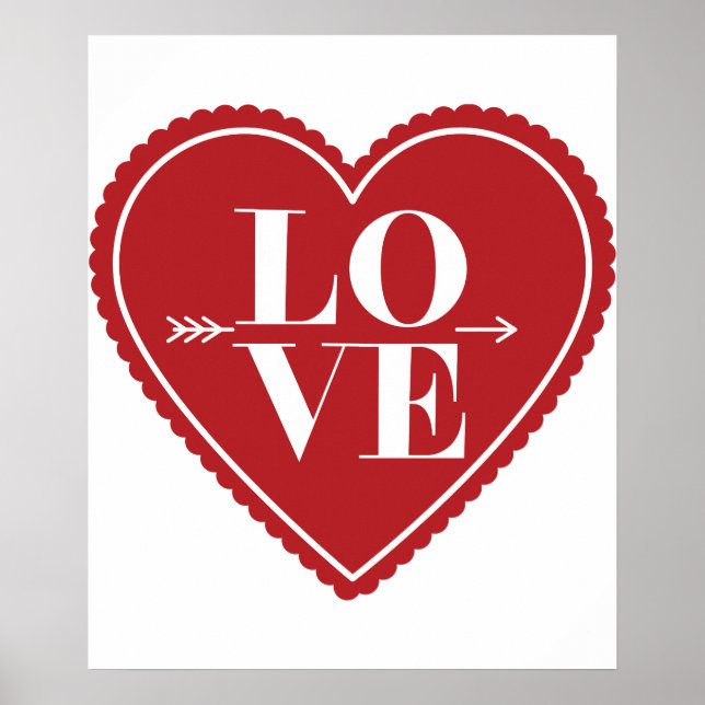 Modern Love Quote Art Trendy Stylish Poster (Vorne)