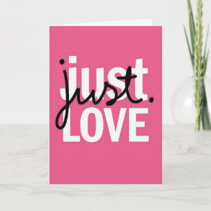 Modern Love Typography Karte