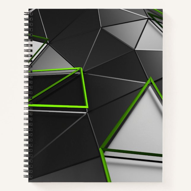 Modern Low-Poly Bullet Journal / Lined Notebook Notizbuch (Vorderseite)