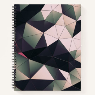 Modern Low-Poly Bullet Journal / Lined Notebook Notizbuch