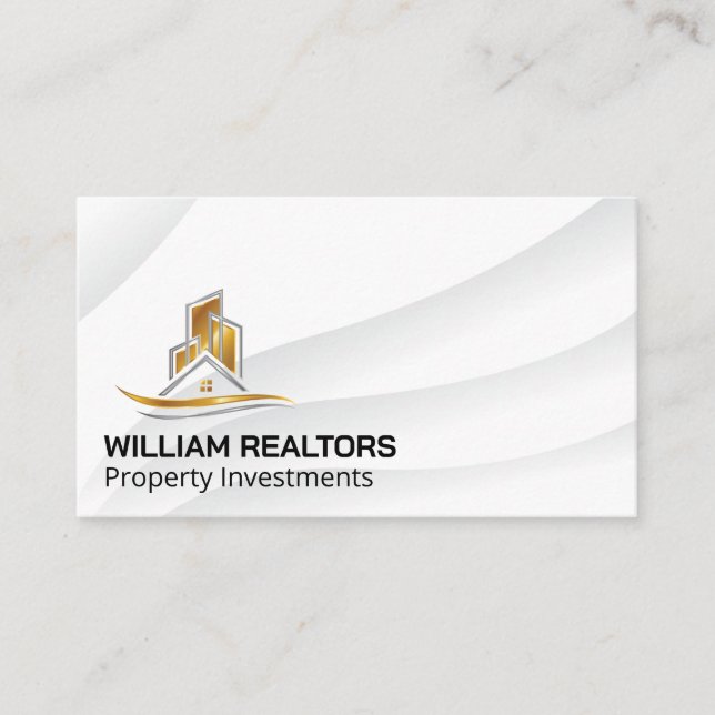 Modern Lux Real Anwesen Logo Visitenkarte (Vorderseite)