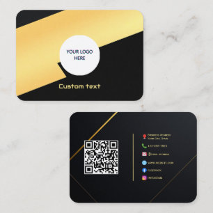 Modern Luxe Calling Card - Benutzerdefiniertes Log Visitenkarte