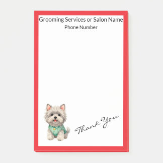 Modern Luxury Grooming Pet Personalized Collection Post-it Klebezettel