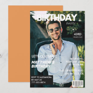 Modern Magazine Cover für ihn 43. Einladung
